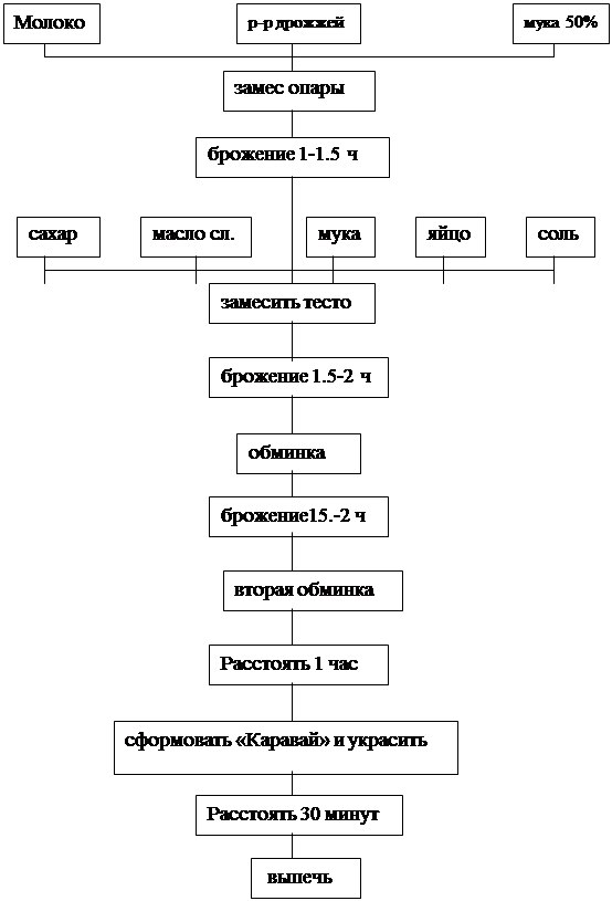 Технологическая схема беляши