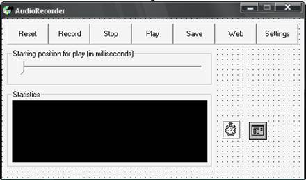 Audio recorder on visual basic