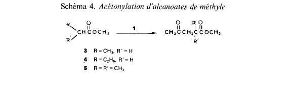 Decomposition du percarbonate de 0,O-t-butyle et 0-isopropbnyle en solution: acetonylation des esters, acides et nitriles