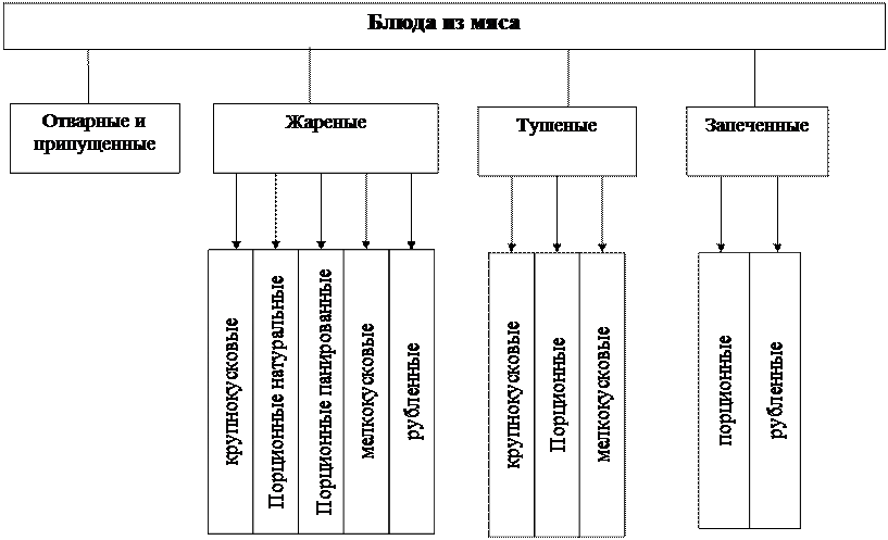 Классификация блюд. Классификация мясных блюд. Классификация горячих блюд из мяса. Классификация блюд из птицы.