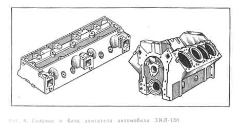 Чертеж головки цилиндра