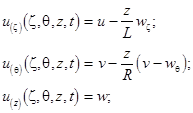 Triple-wave ensembles in a thin cylindrical shell