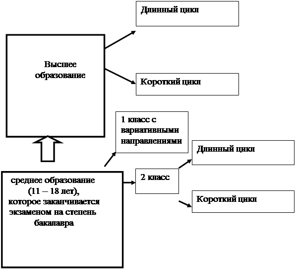 Схема образования франция